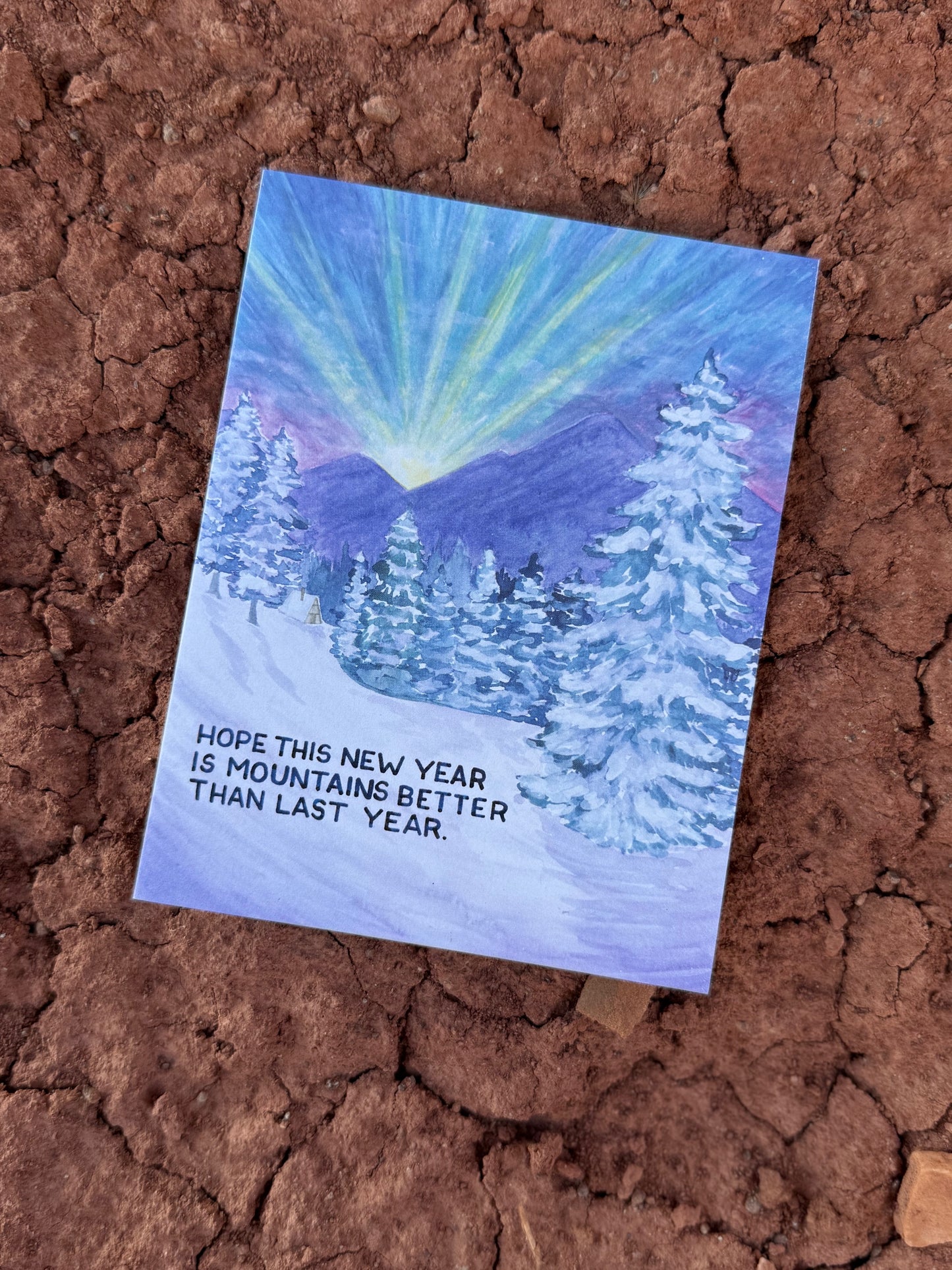 New Years Card by artist Brigida Swanson