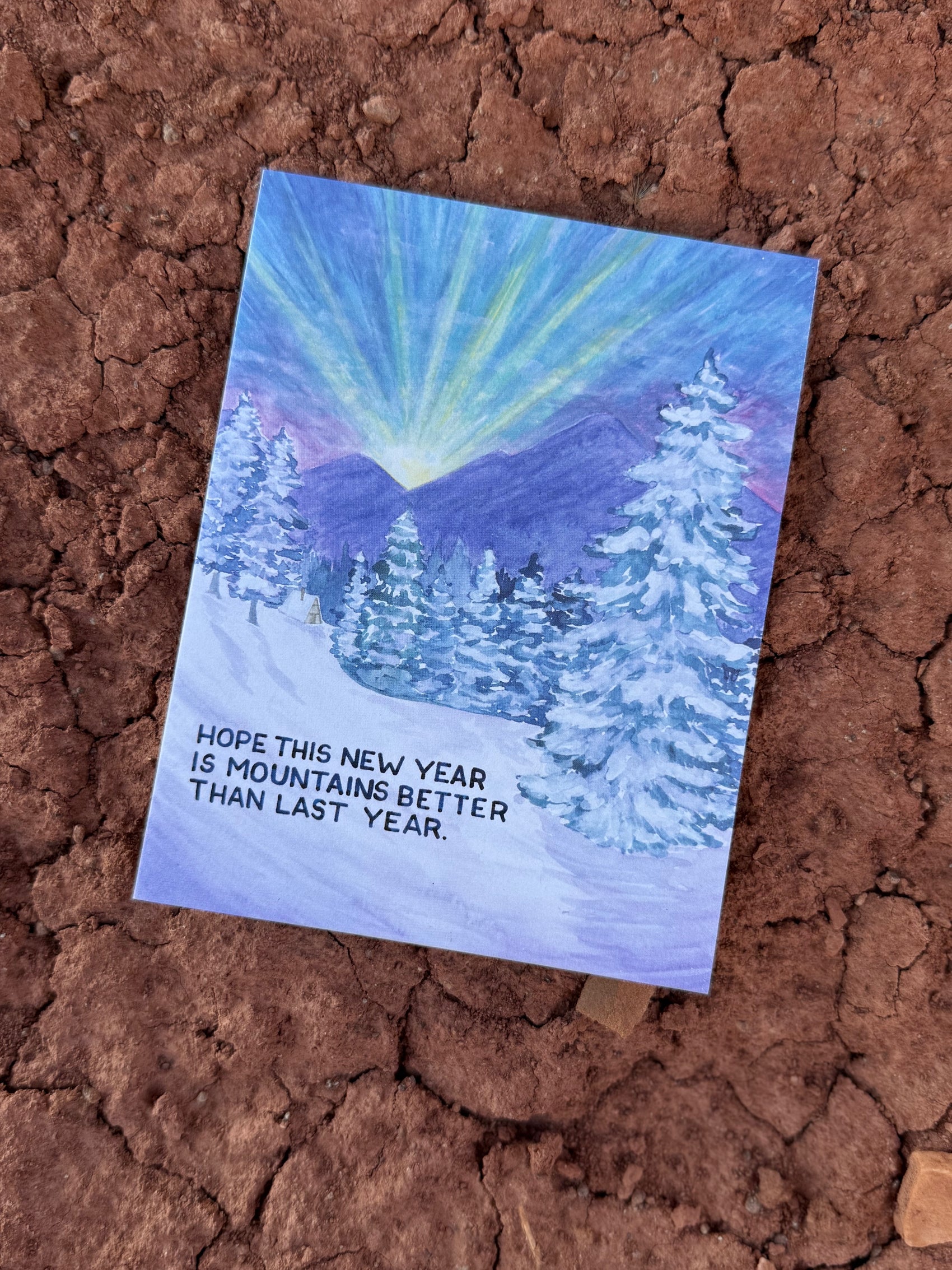 New Years Card by artist Brigida Swanson
