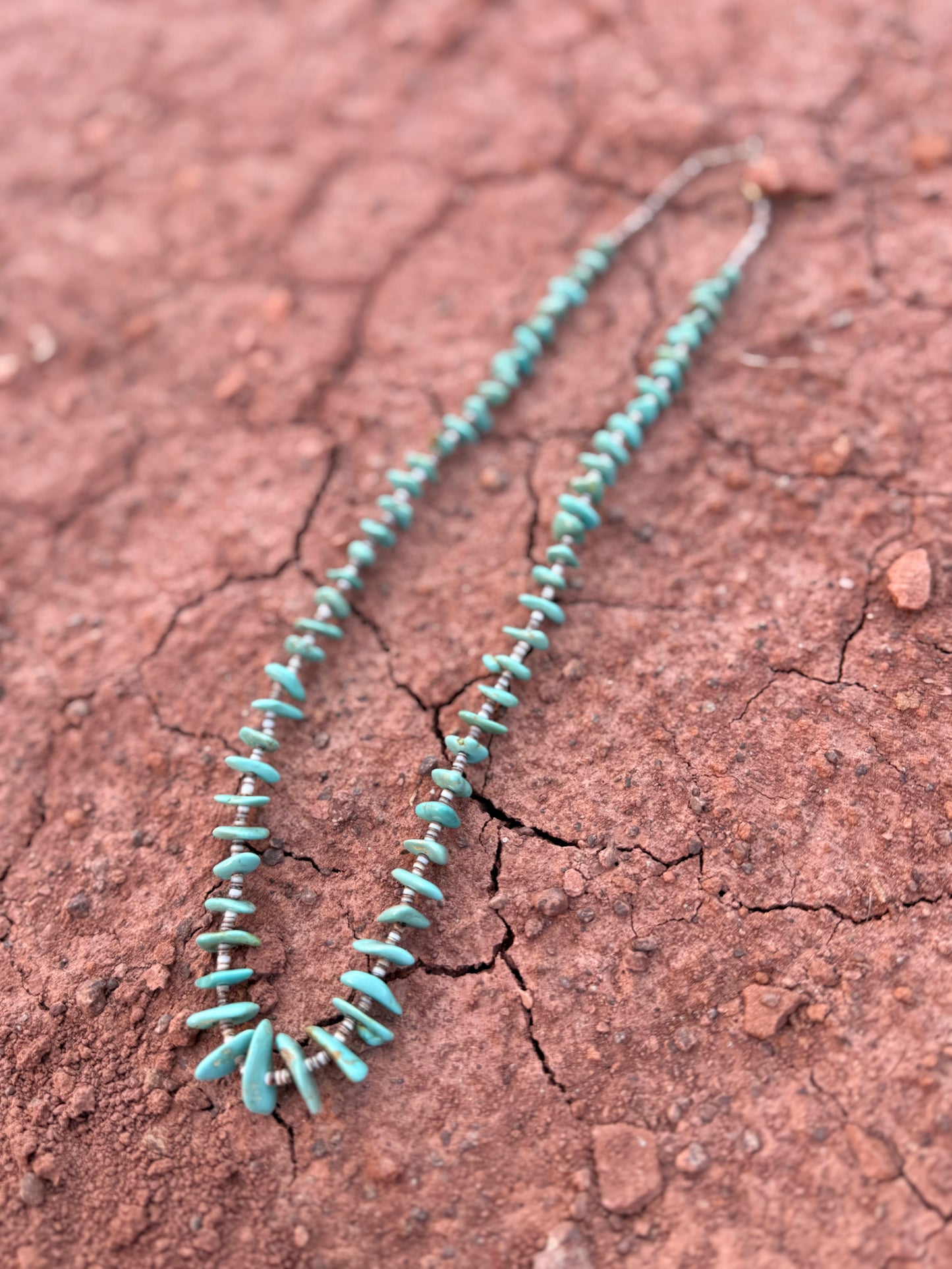 🤎 Vintage Turquoise & Heishi Necklace