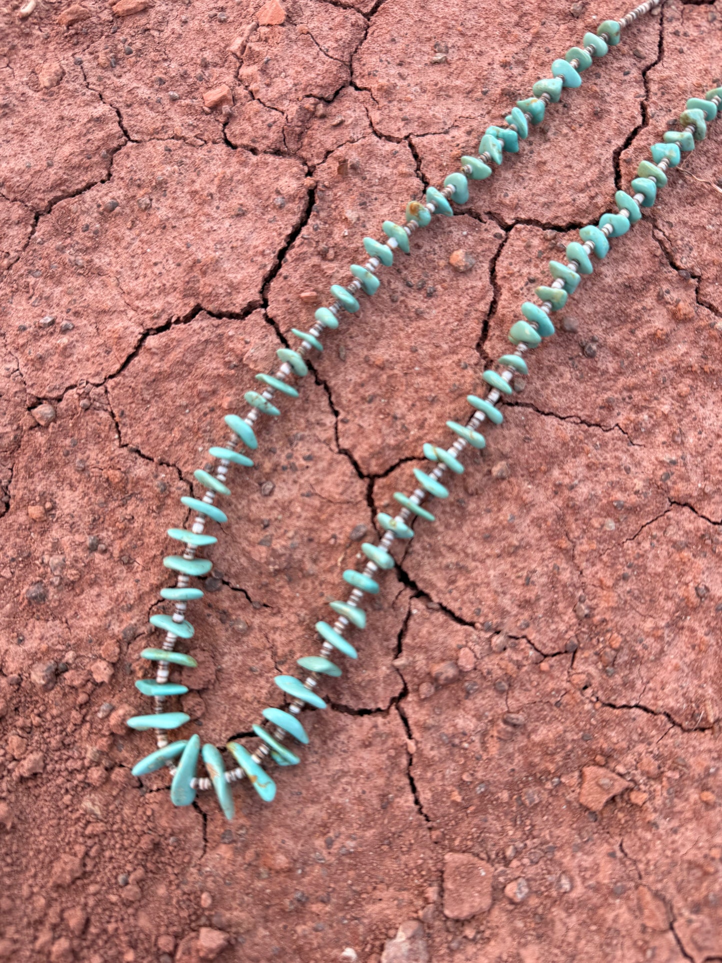 🤎 Vintage Turquoise & Heishi Necklace