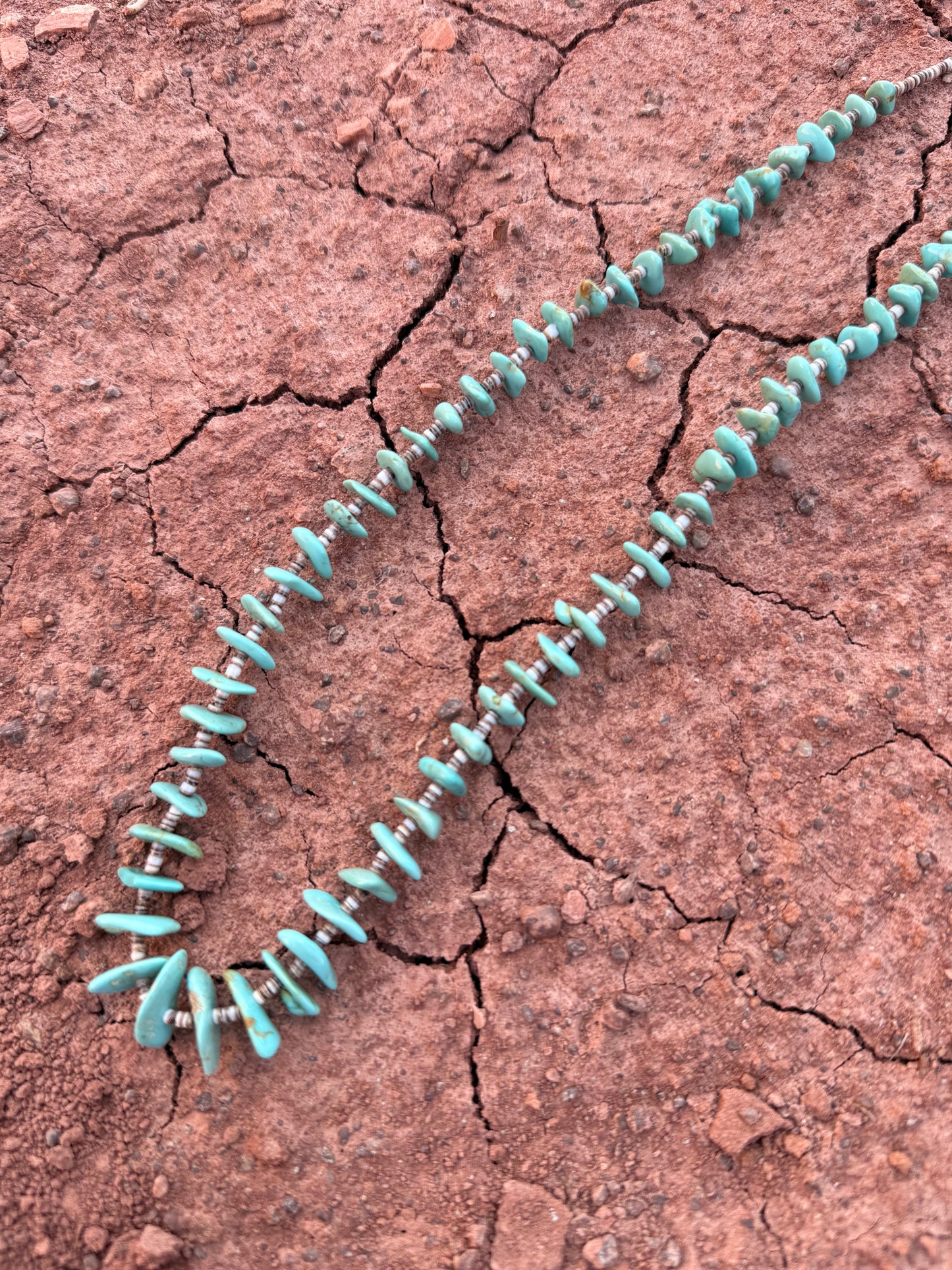 🤎 Vintage Turquoise & Heishi Necklace