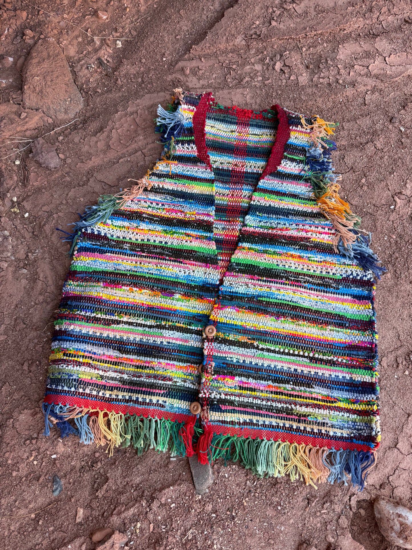 Vintage 80s Handwoven Vest