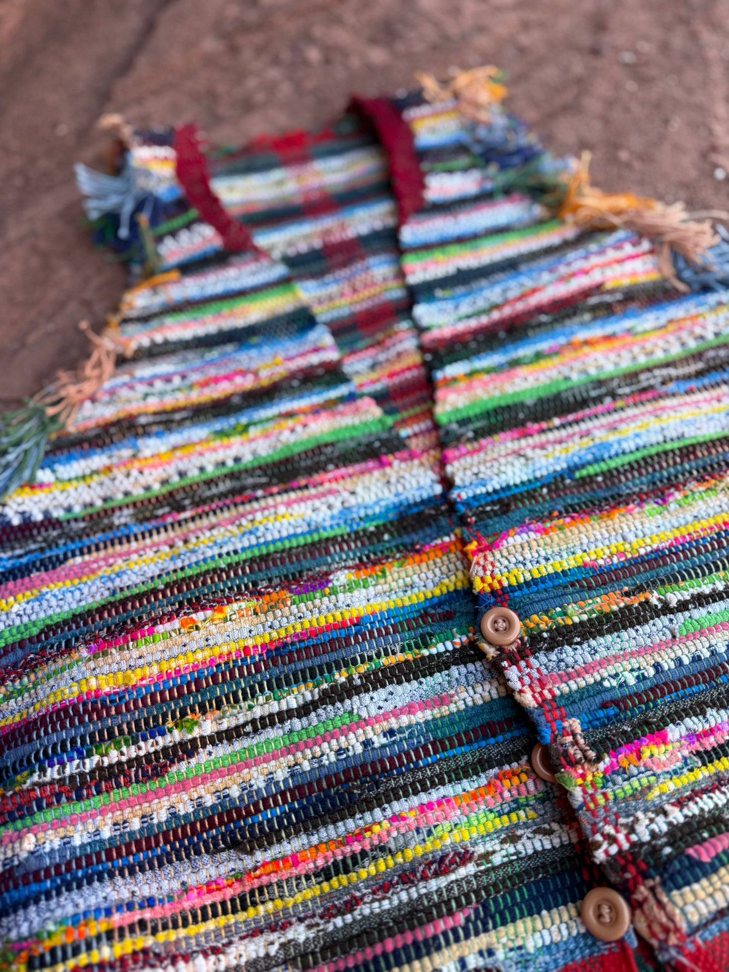 Vintage 80s Handwoven Vest