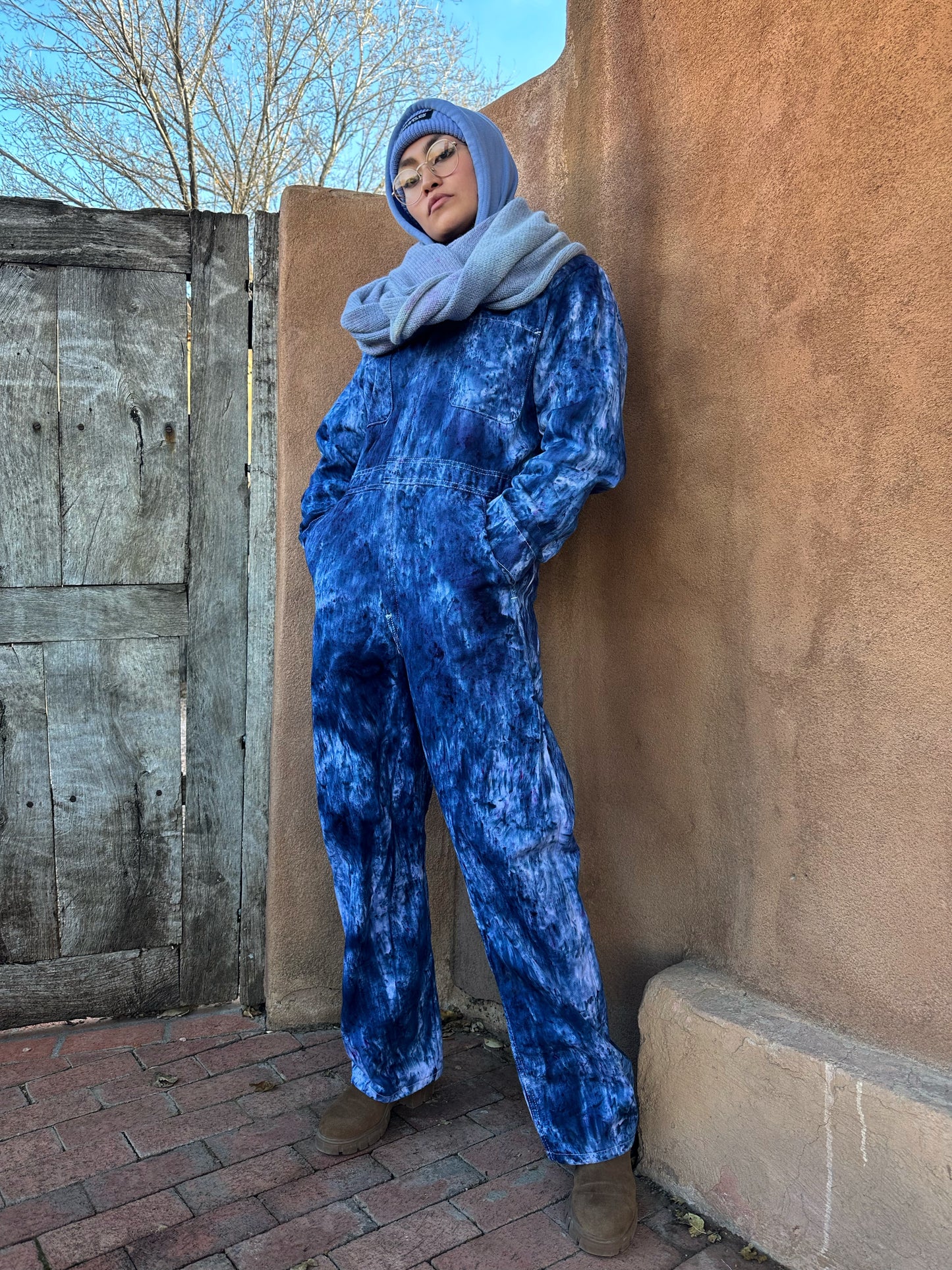 Limited Edition Hand Dyed Flysuit- Indigo Rain