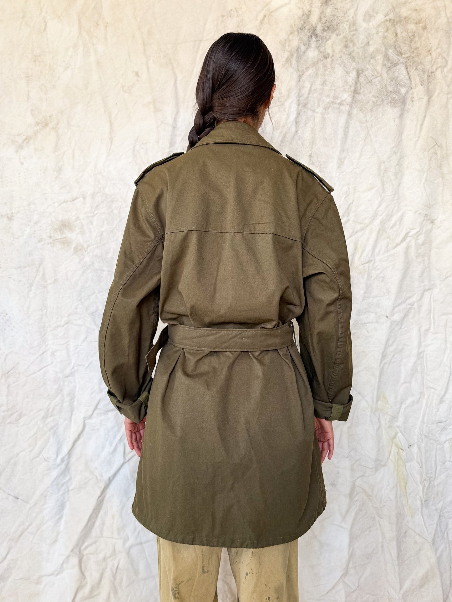 Upcycled Military Field Jacket — Midcentury Blanket Edition B