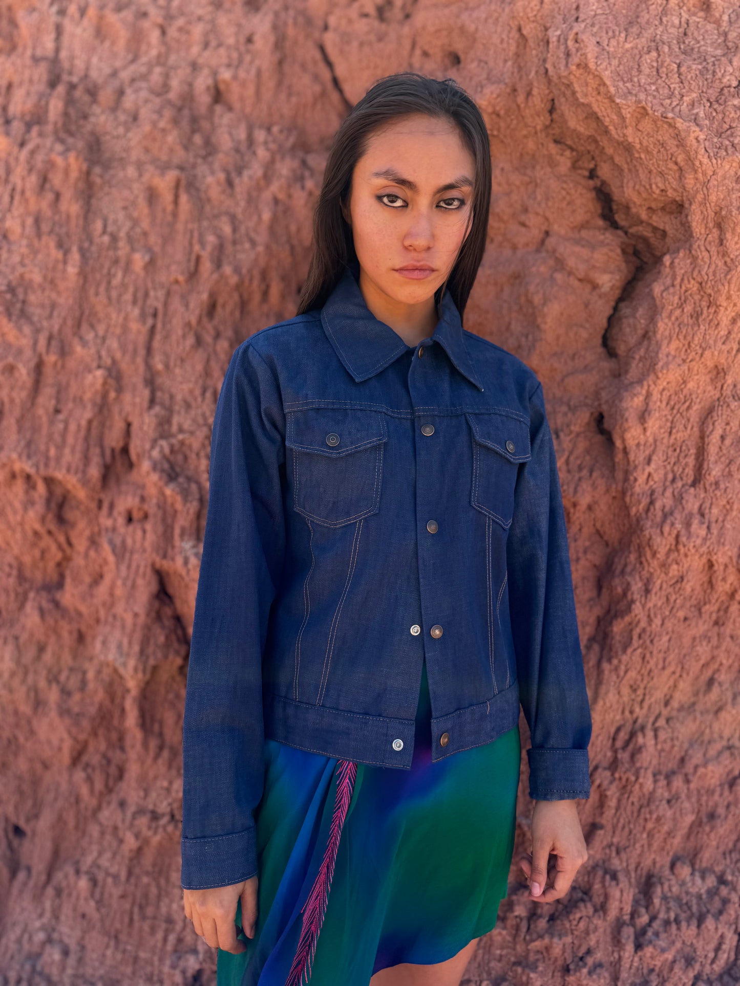 Upcycled Vintage 70s Denim Workwear Jacket