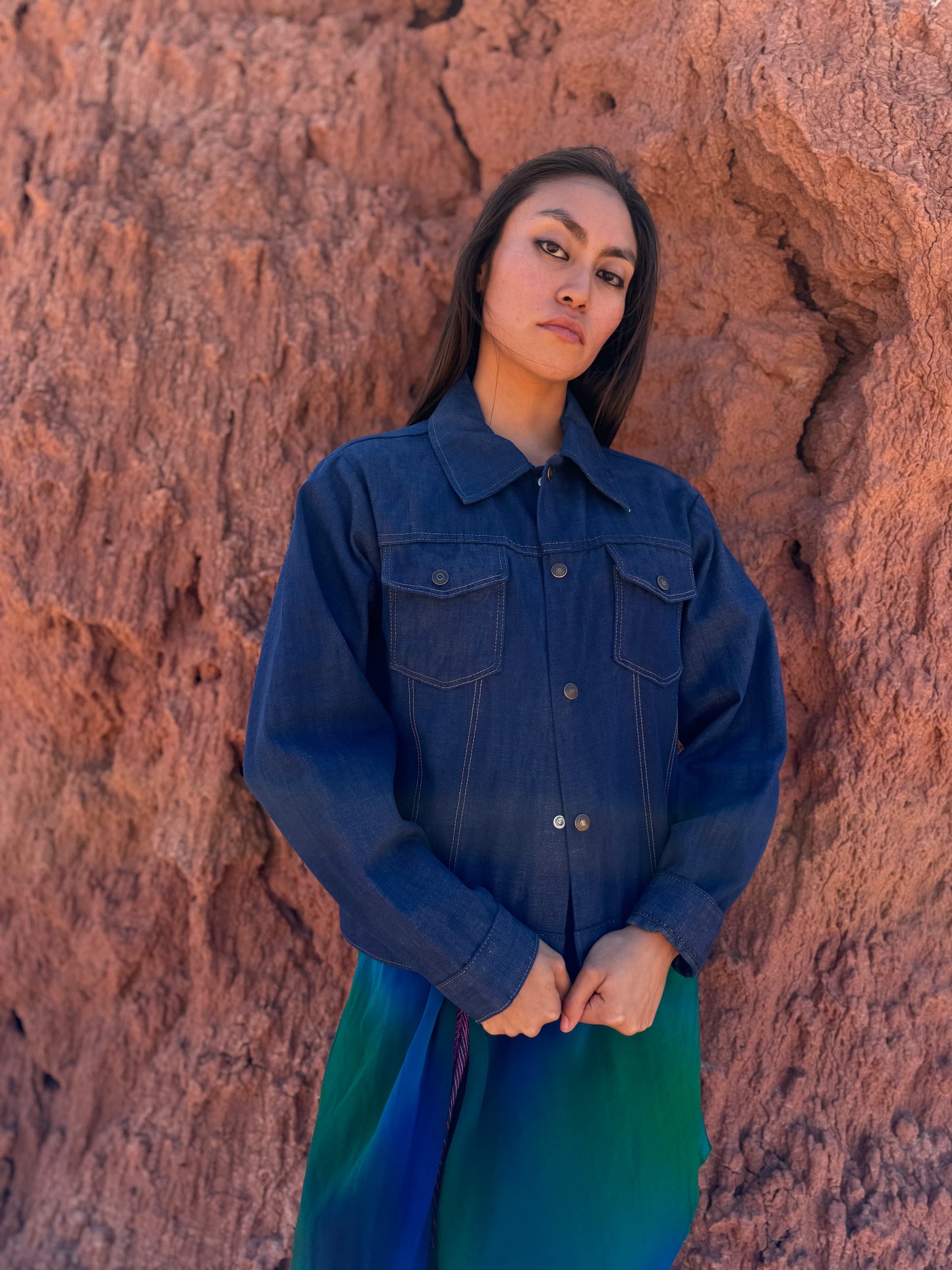 Upcycled Vintage 70s Denim Workwear Jacket