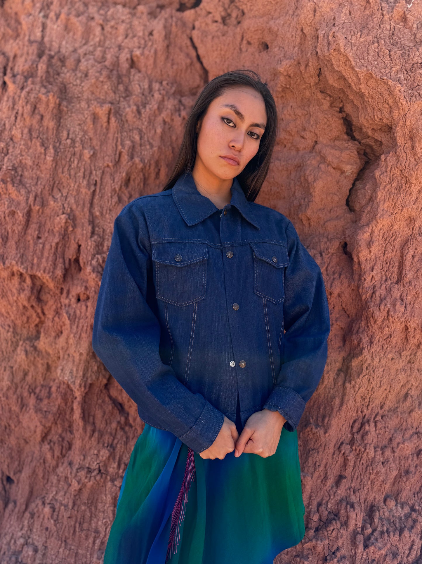 Upcycled Vintage 70s Denim Workwear Jacket