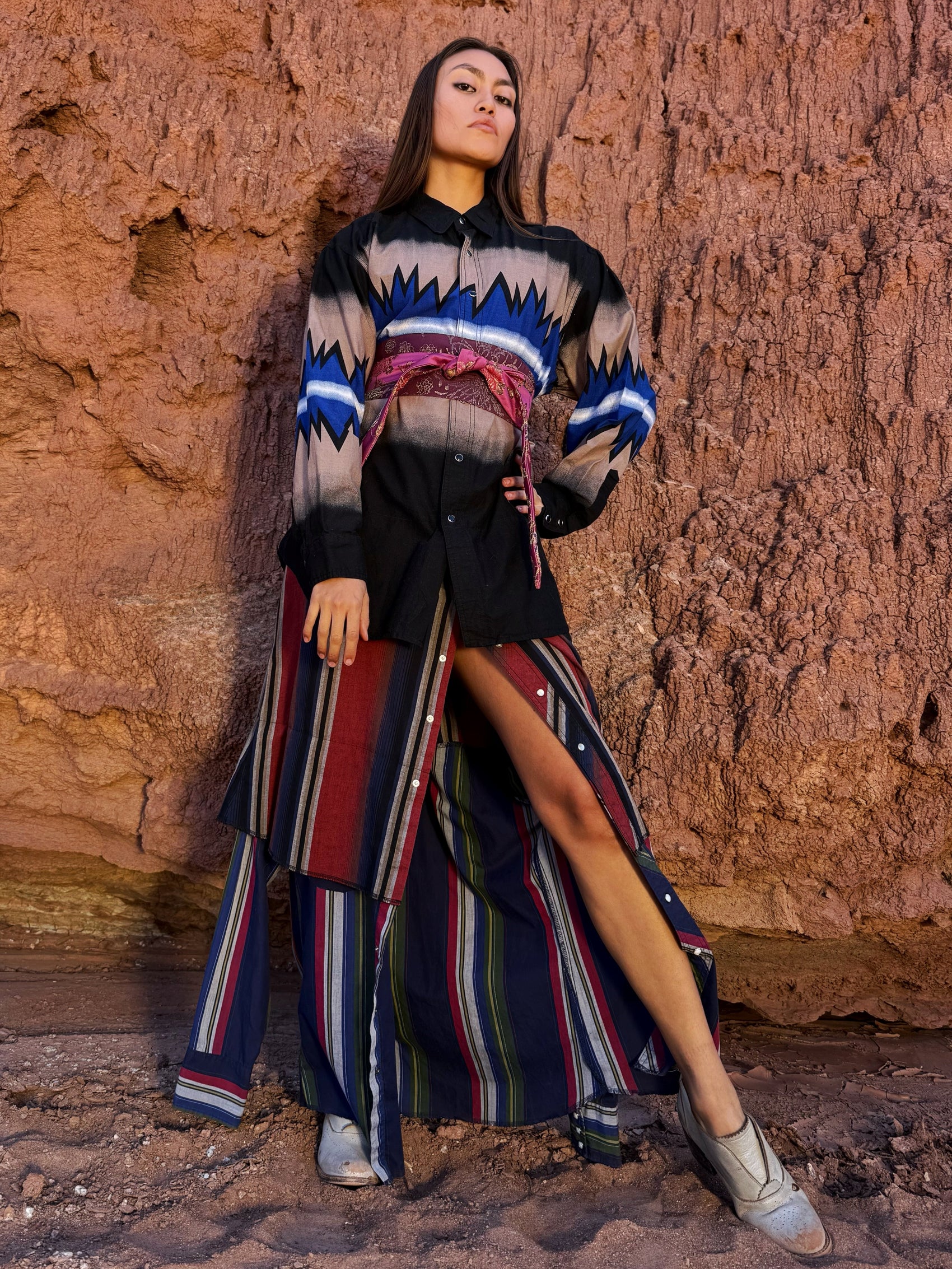 Upcycled Vintage Rodeo Maxidress