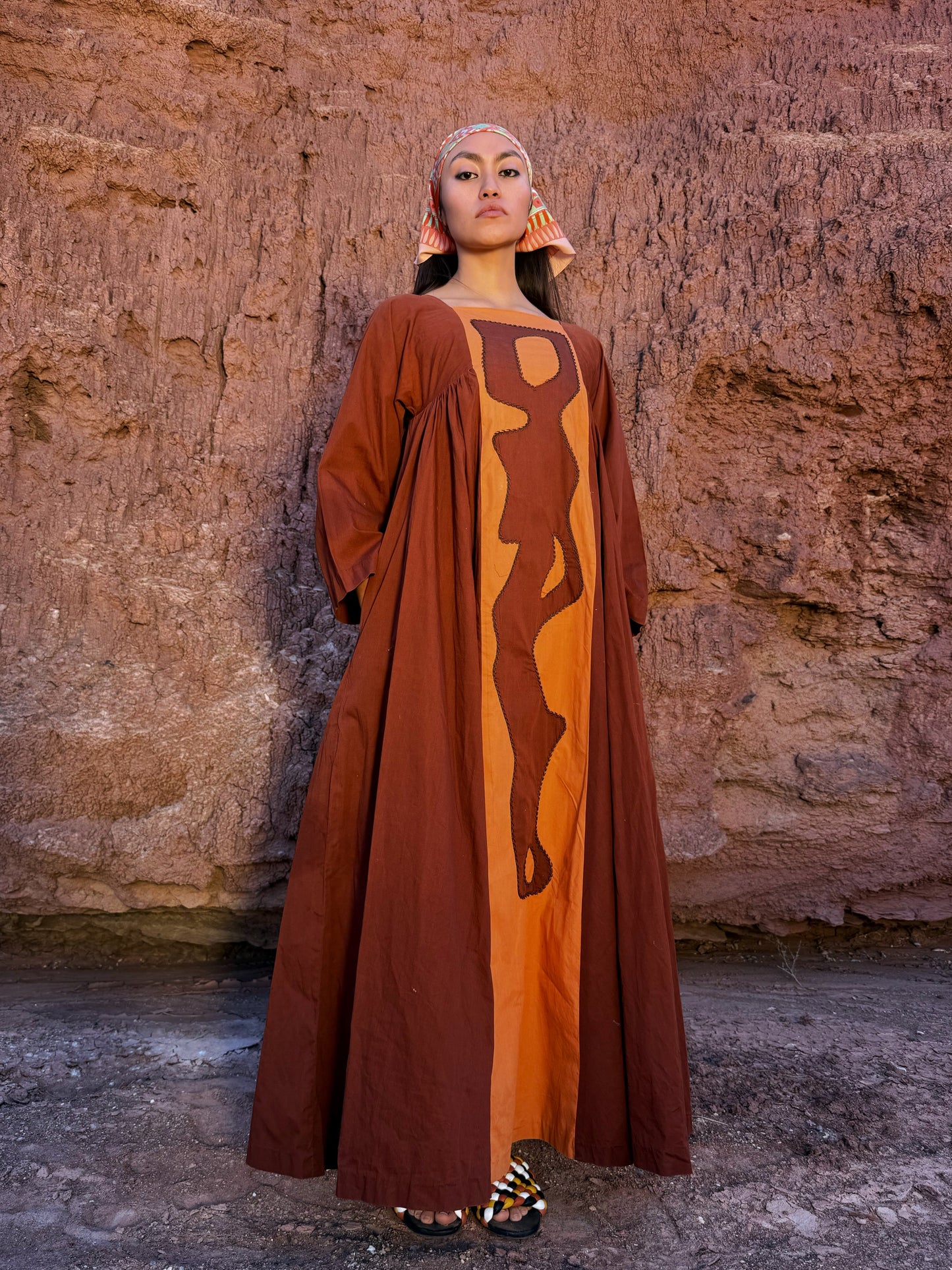 Vintage 70s Folk Dress