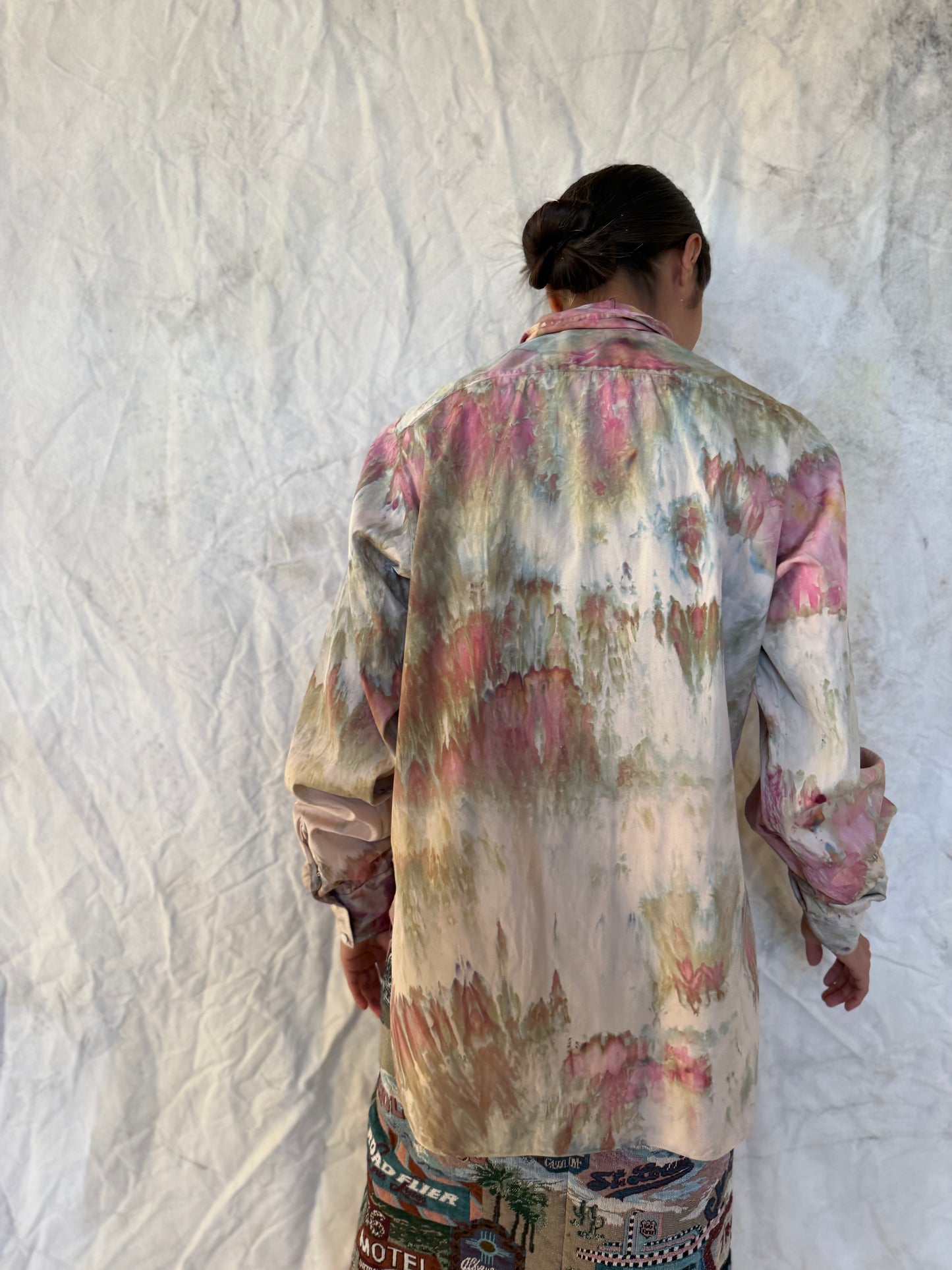 Upcycled Vintage Hollywood Shirt — Desert Bloom