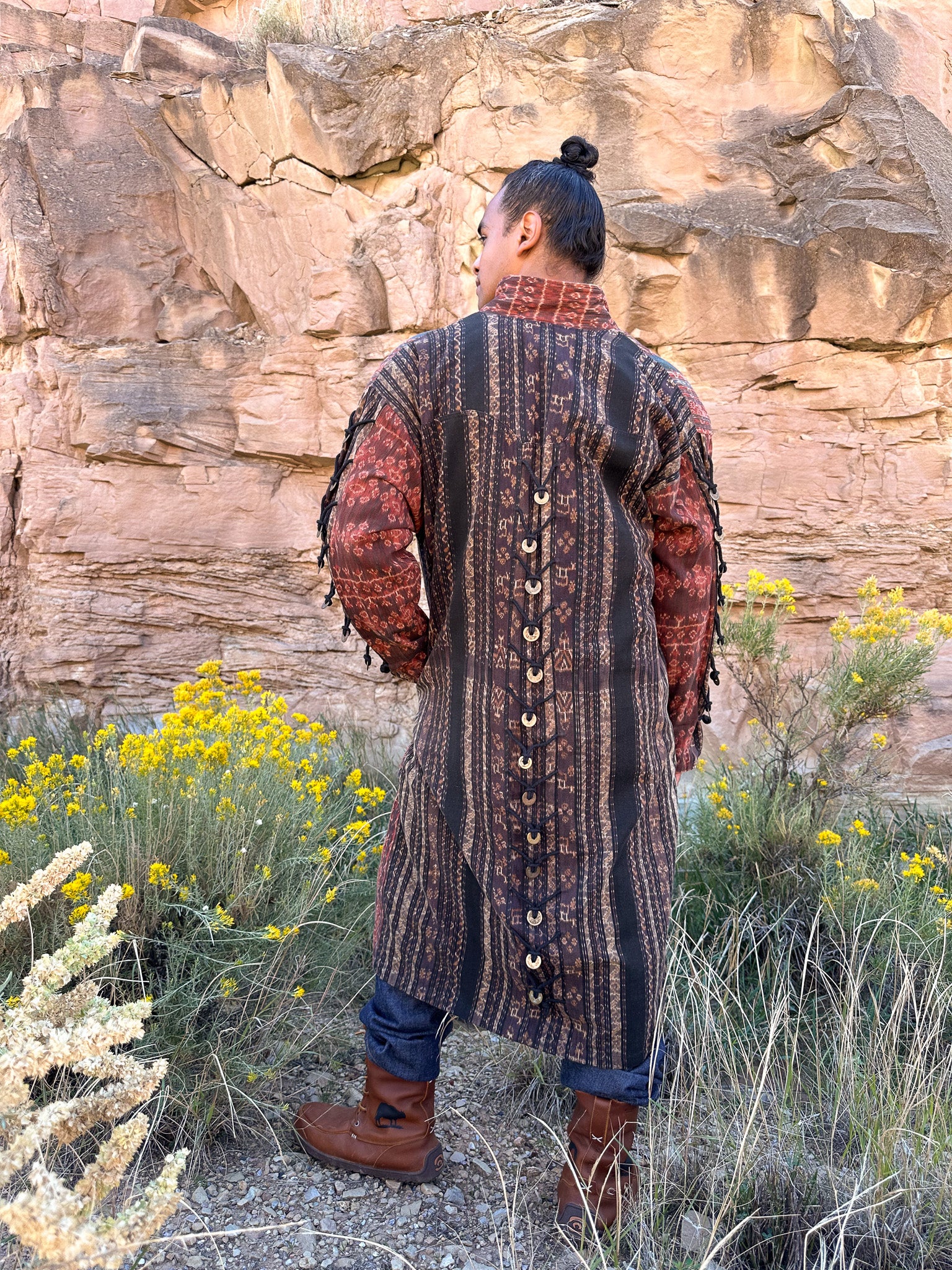 Vintage 80s Ikat Maxi Jacket – 4KINSHIP