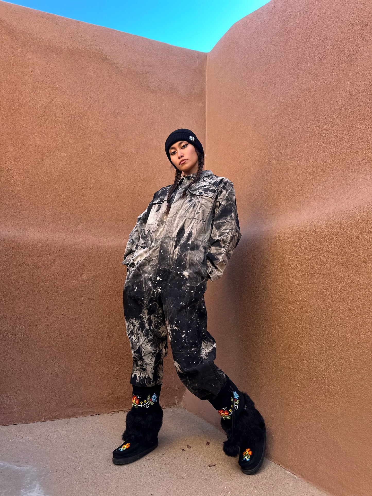 Upcycled Vintage Military Flysuit- Cosmic