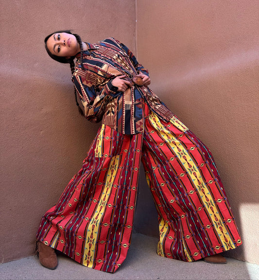 + Limited Edition Wide Leg Pant - Desert Stripe +