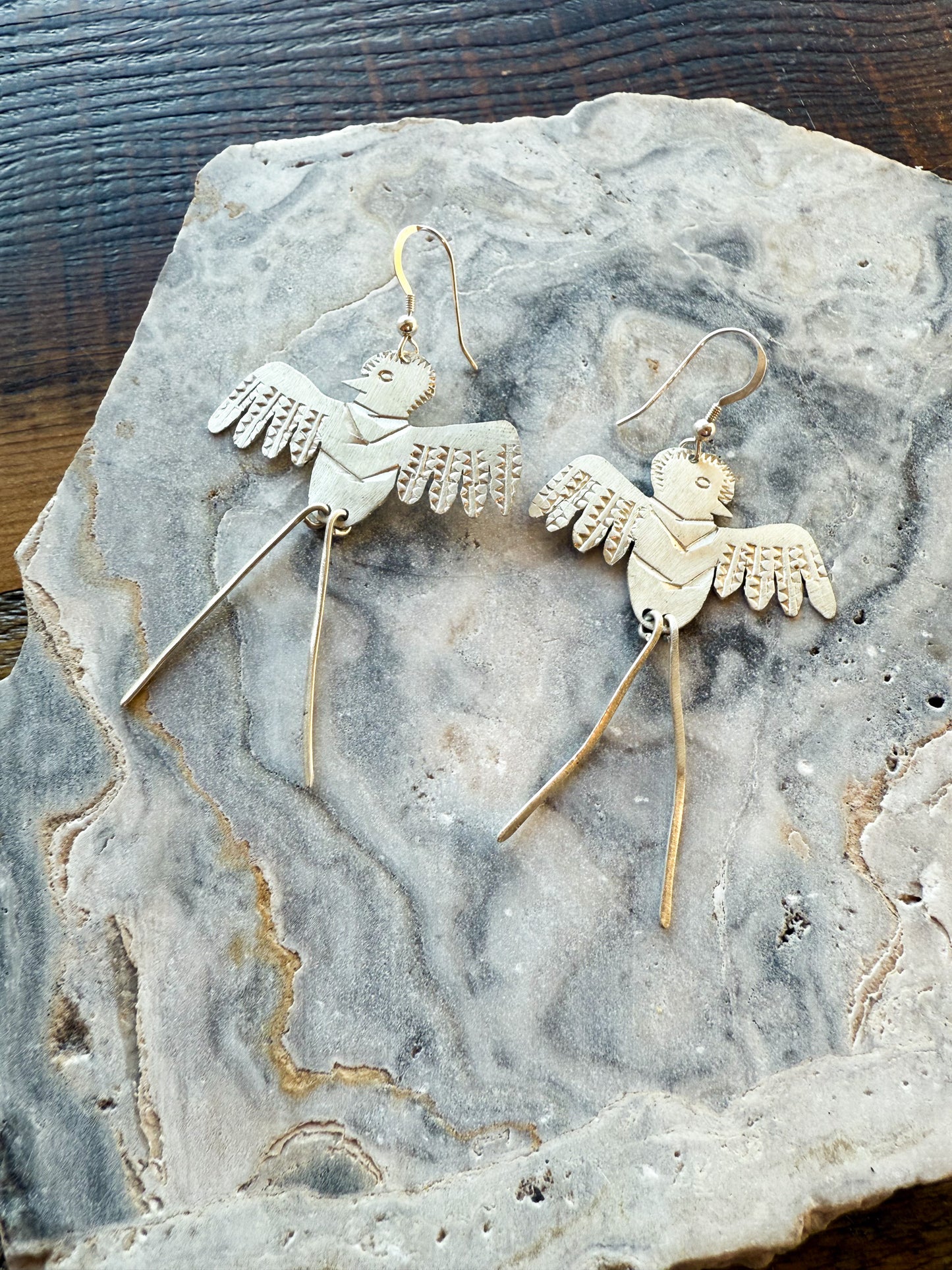 Neoancient Quetzal Earrings