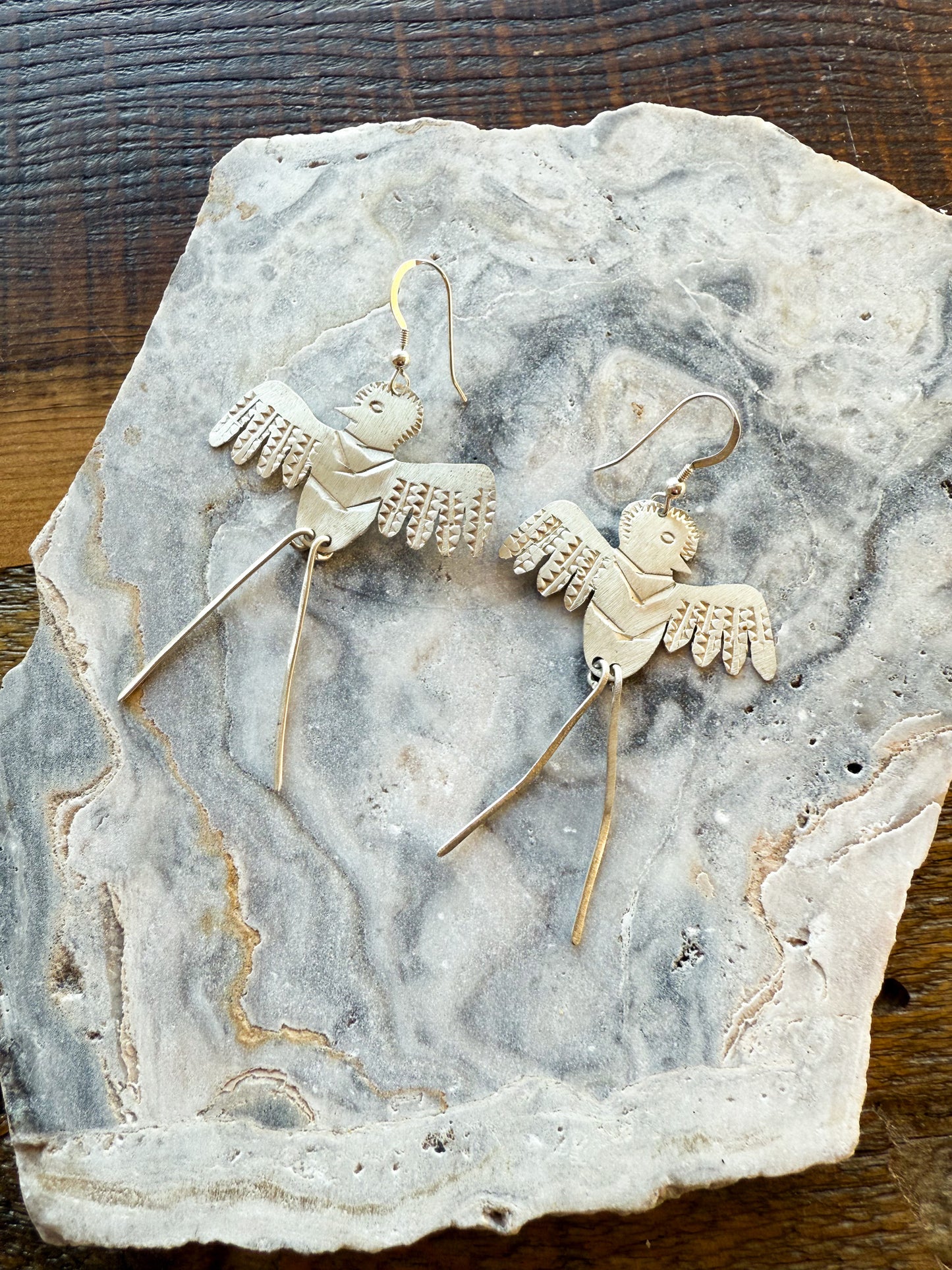 Neoancient Quetzal Earrings