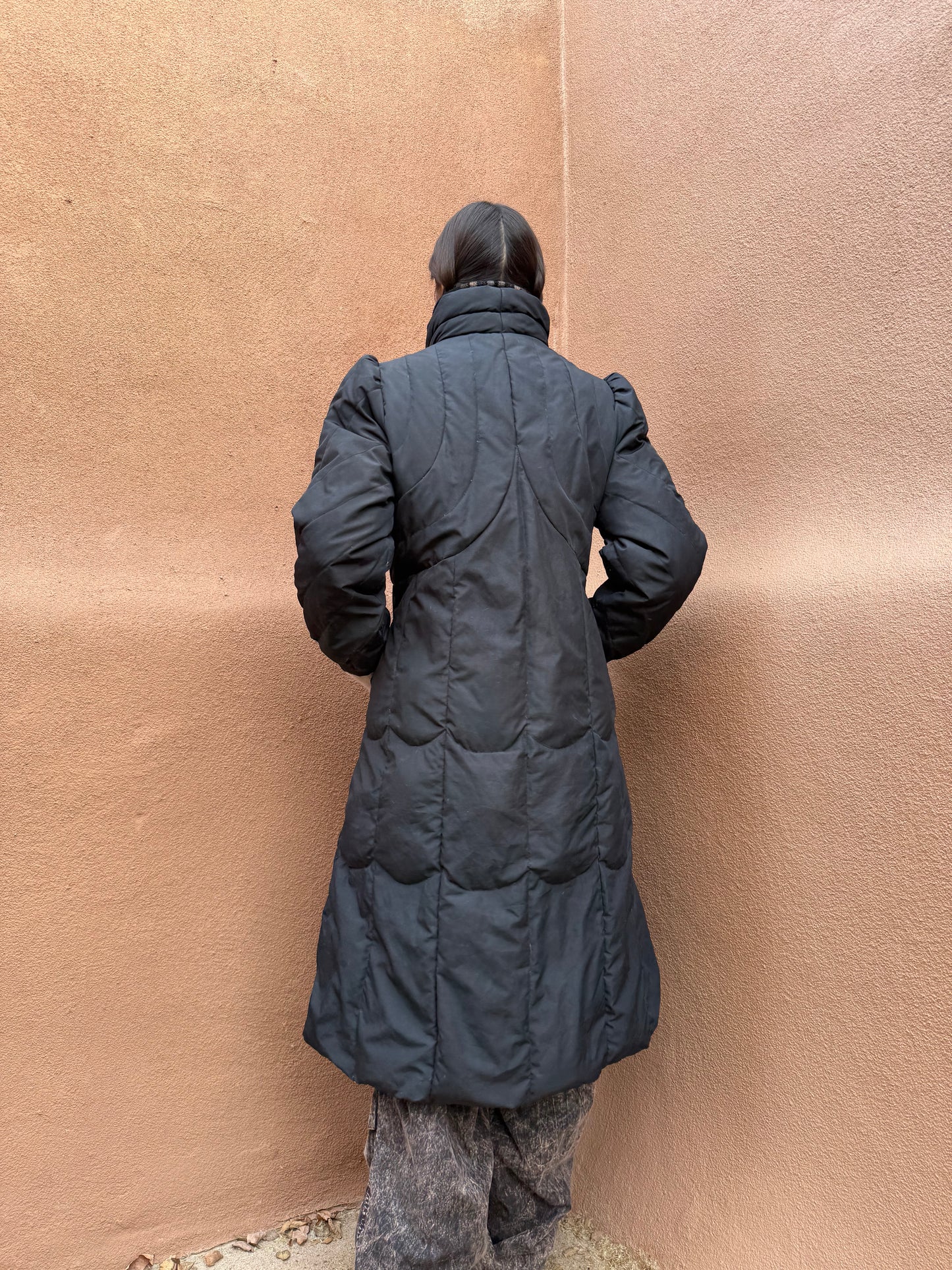 Vintage 80s Goose Down Puffer Duster