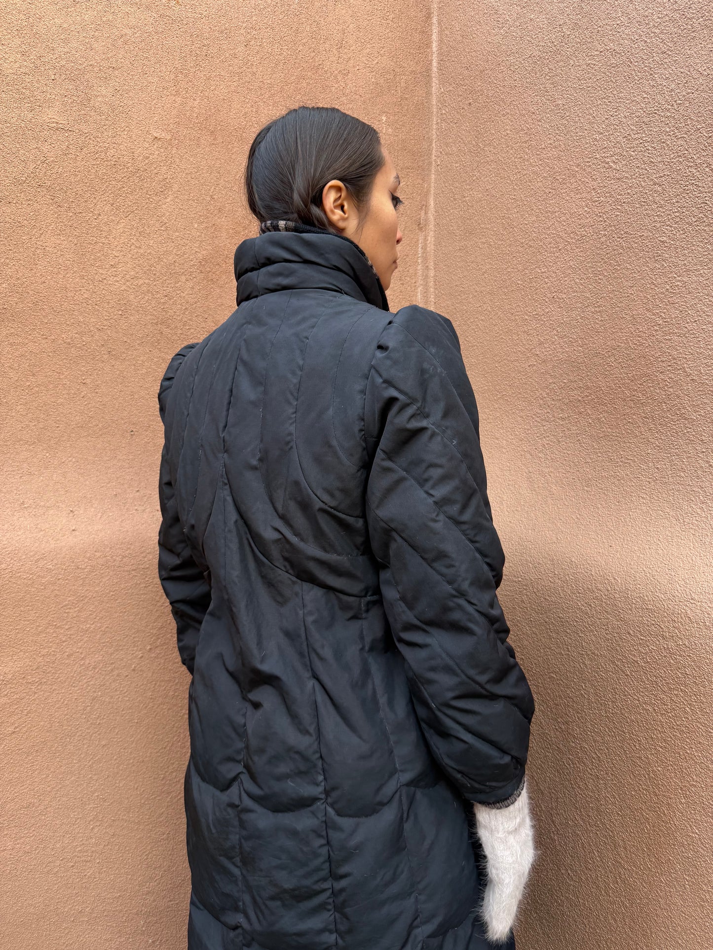 Vintage 80s Goose Down Puffer Duster