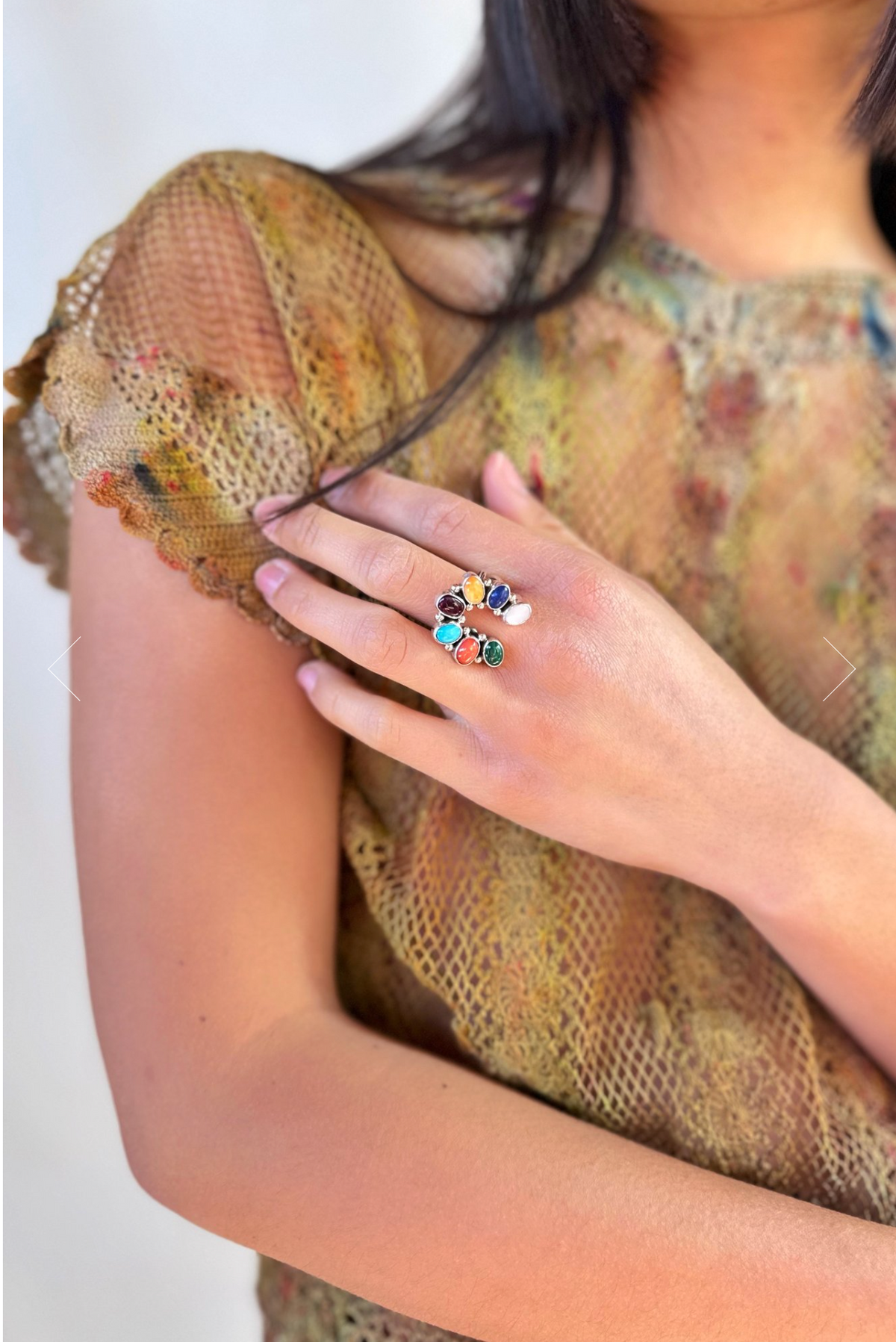 Naja Rind Navajo Made Nááts'íilid (Rainbow) Naja Ring – 4KINSHIP