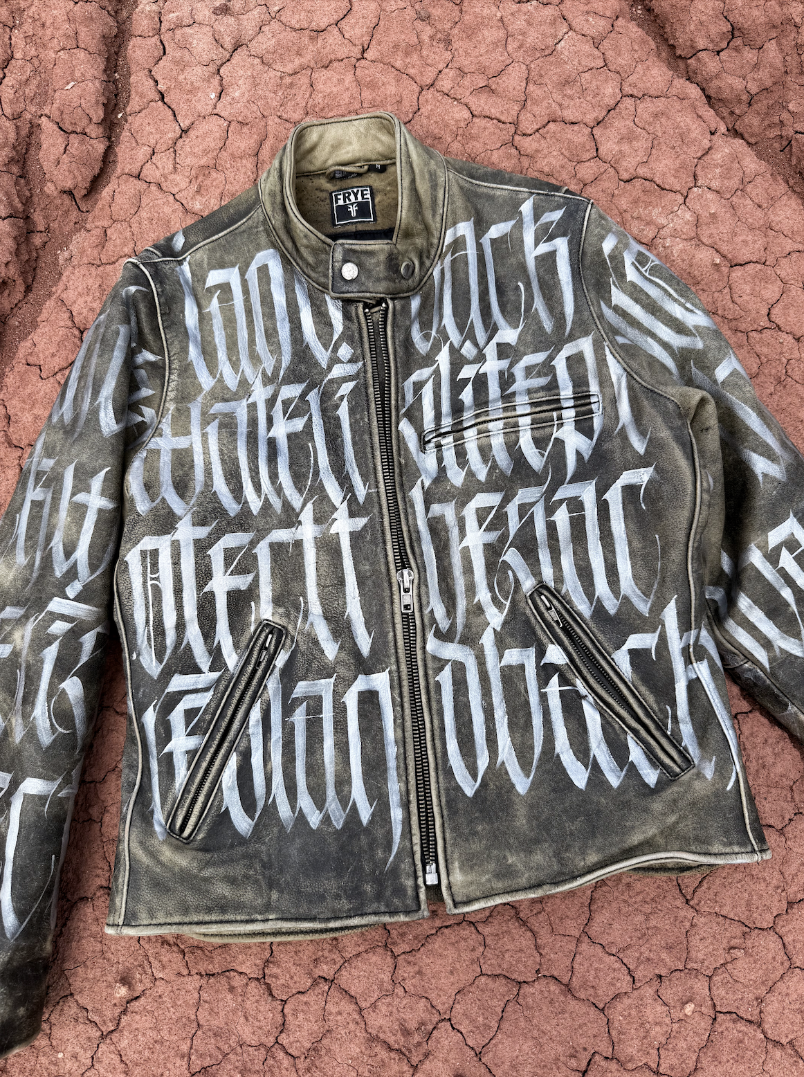 Upcycled Vintage Leather Jacket by Diné Artist Blythe Marino