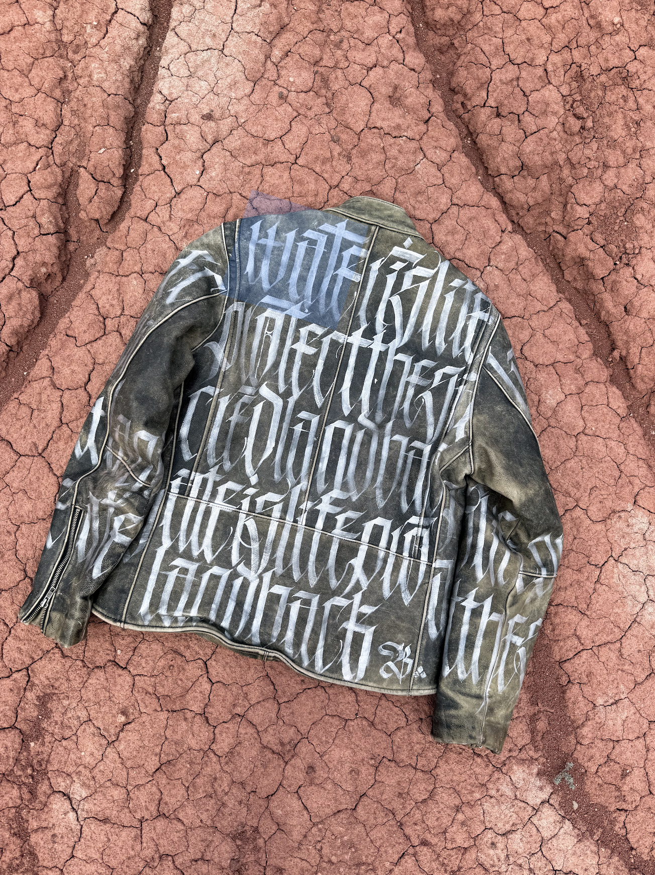 Upcycled Vintage Leather Jacket by Diné Artist Blythe Marino