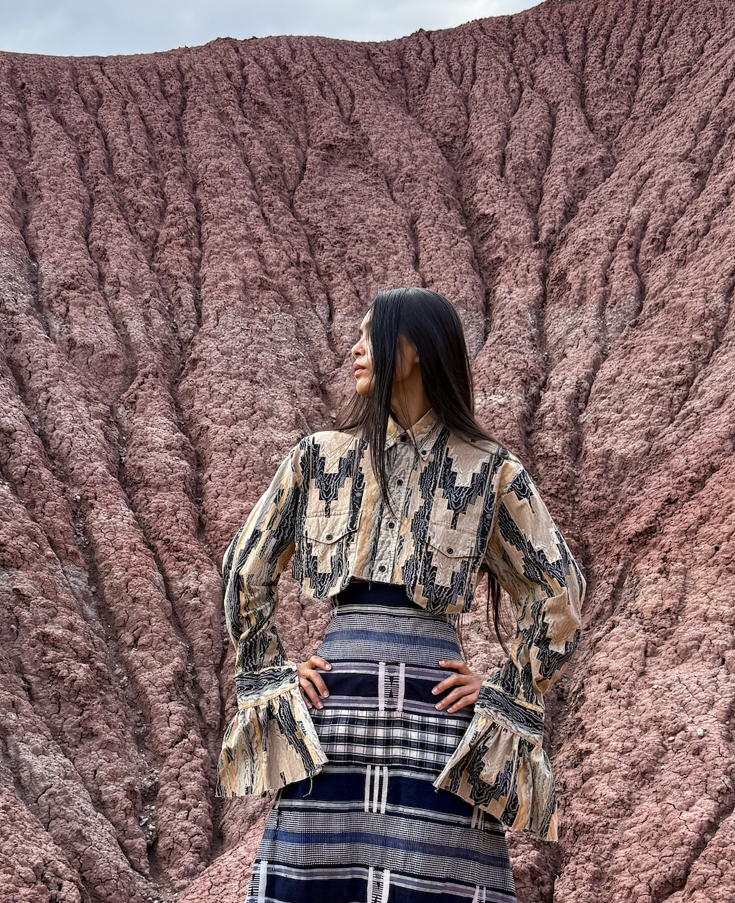 Upcycled Vintage Cropped Western Shirt