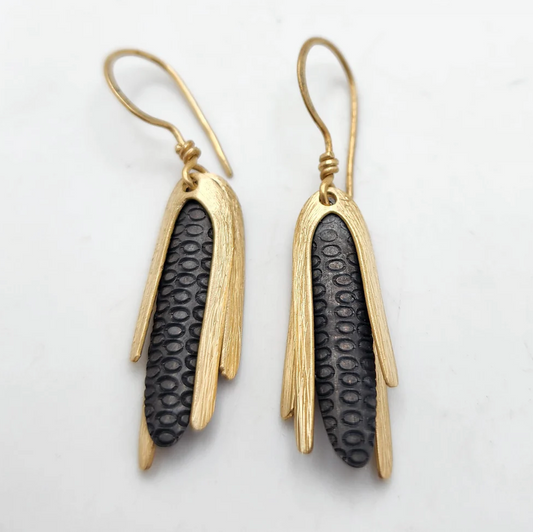 Neoancient Blue Corn Earrings