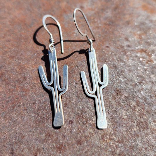 Neoancient Mini Saguaro Cactus Earrings