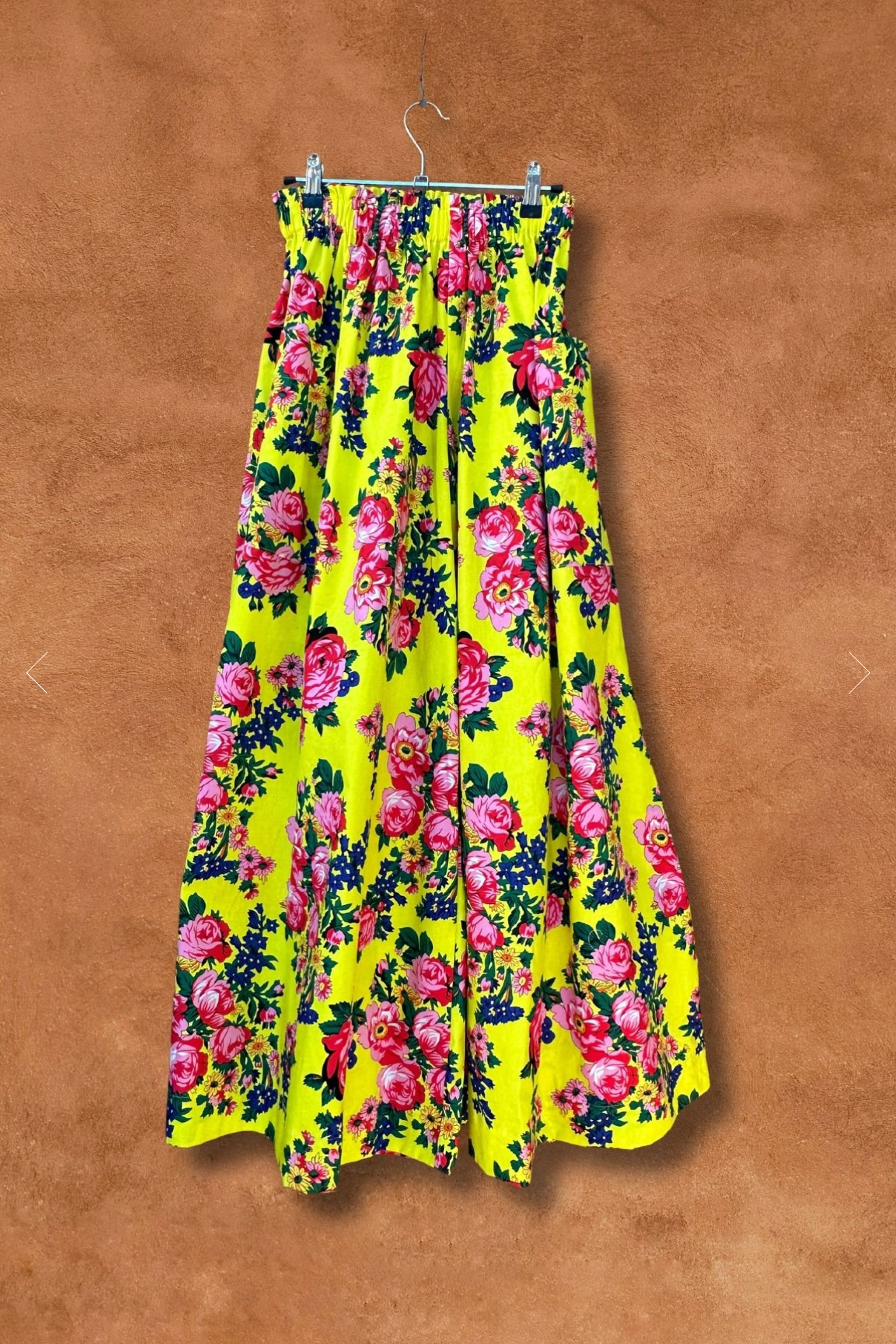 + Limited Edition Wide Leg Pant - Yellow Sáanii Rose +