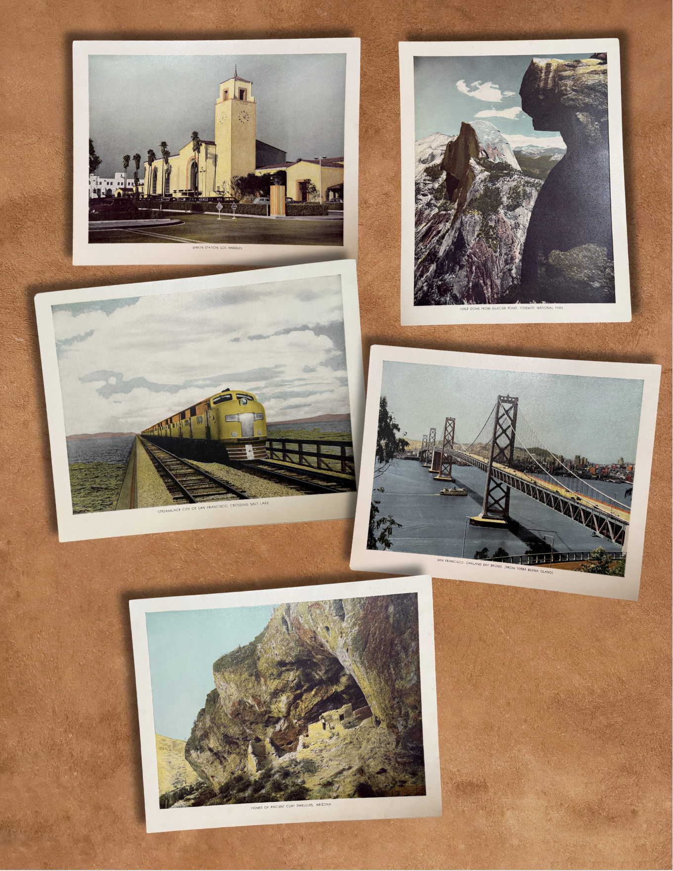 Vintage Travel Book with Print Series