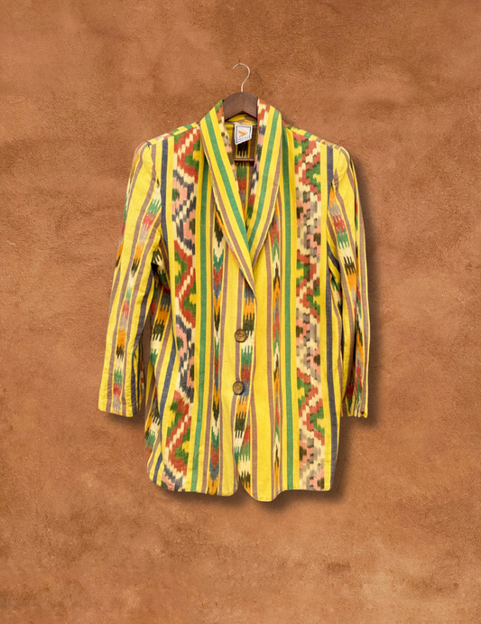 Vintage 80s Ikat Jacket