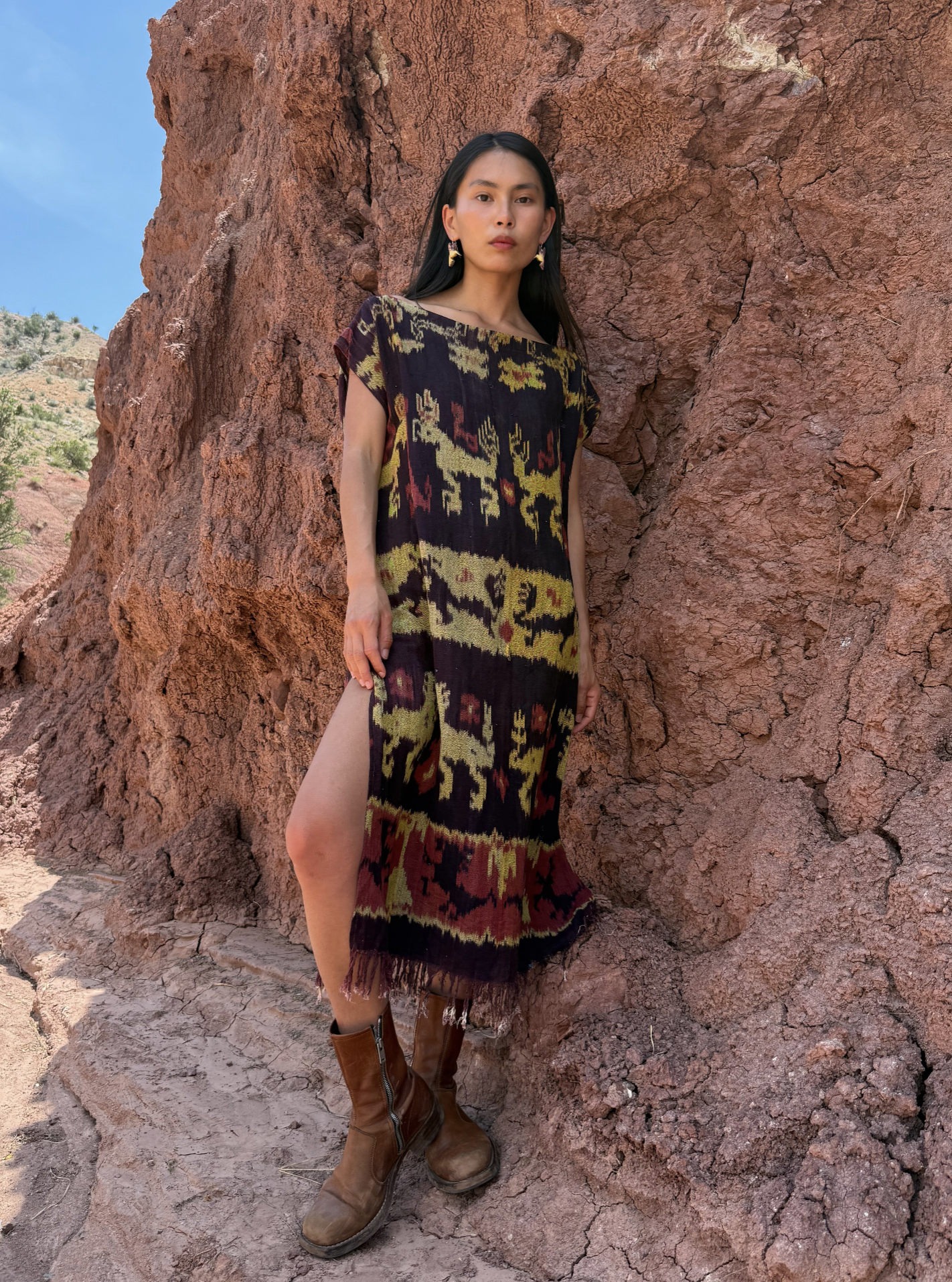 Upcycled Vintage Ikat Dress