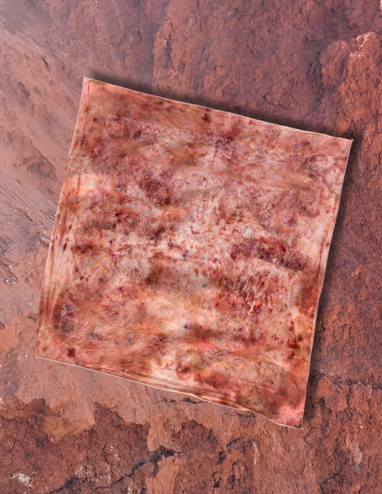 Limited Edition Hand Dyed Organic Cotton Bandana -Ginew