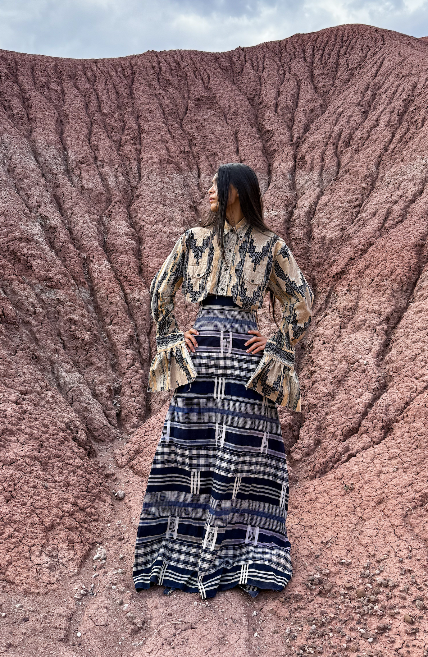 Upcycled Vintage Kente Cloth Skirt