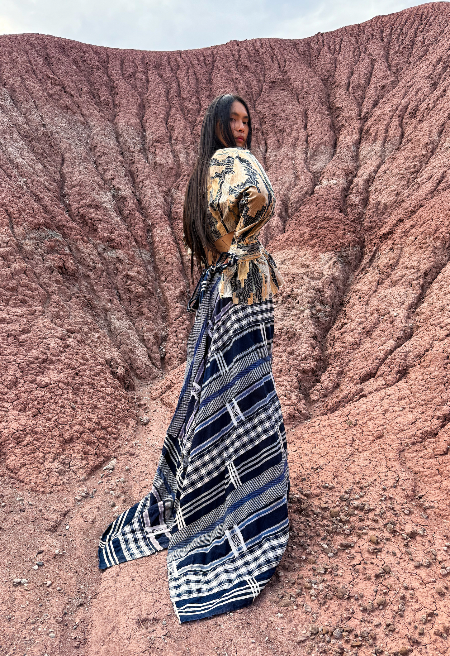 Upcycled Vintage Kente Cloth Skirt