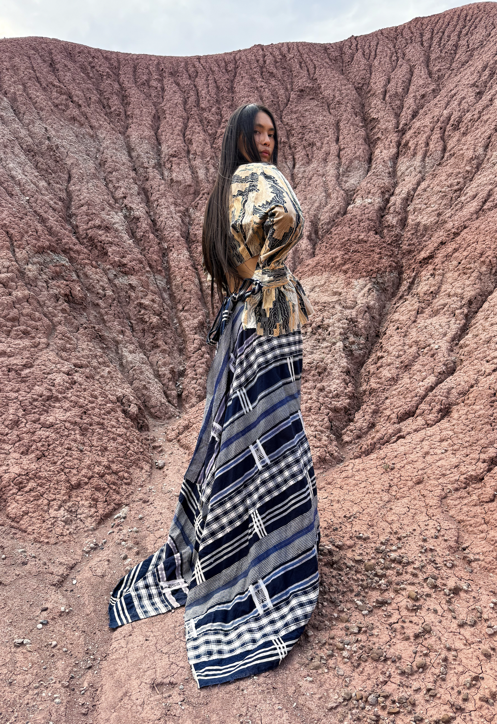 Upcycled Vintage Kente Cloth Skirt