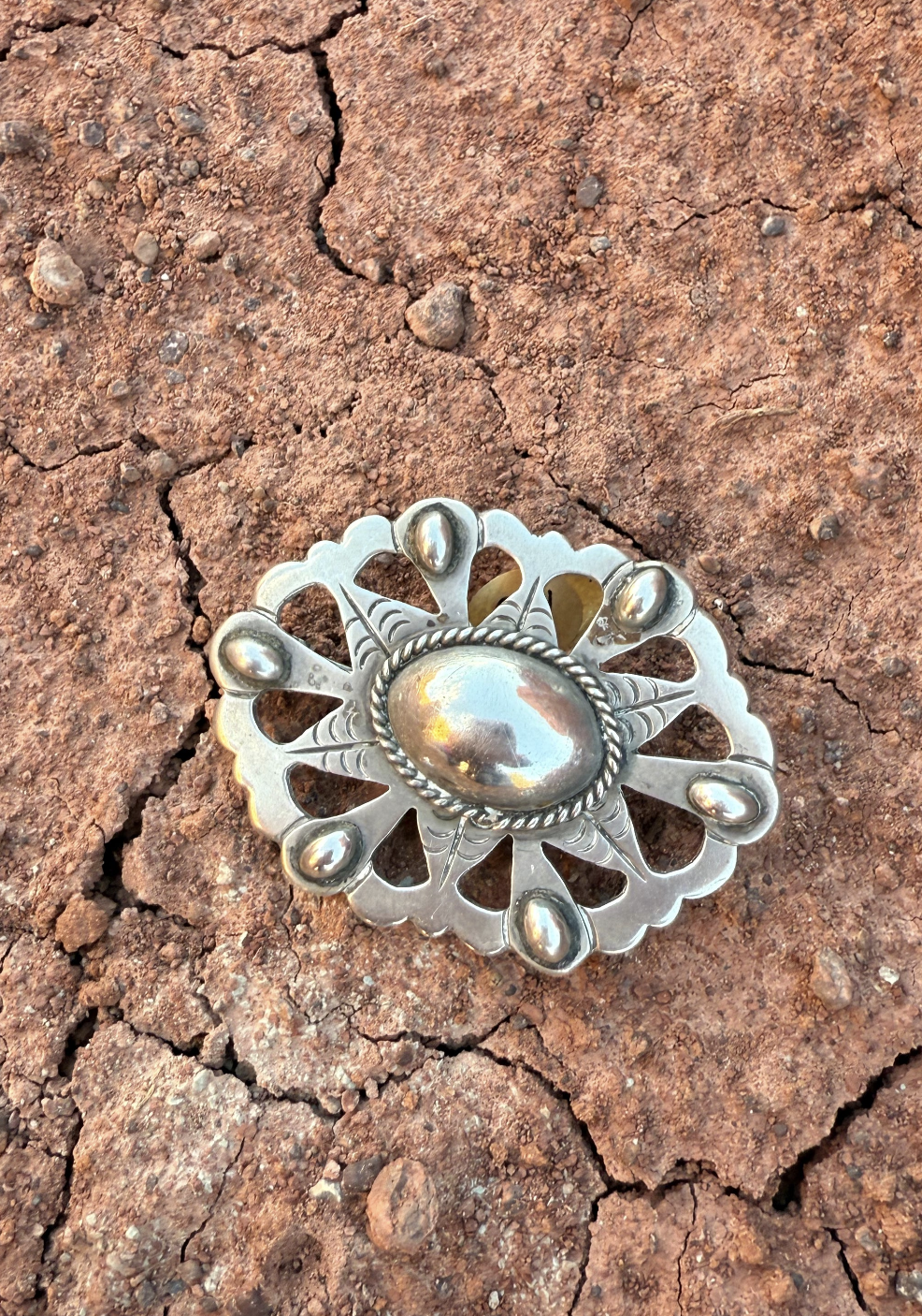 🤎 Vintage Sterling Southwest Pin